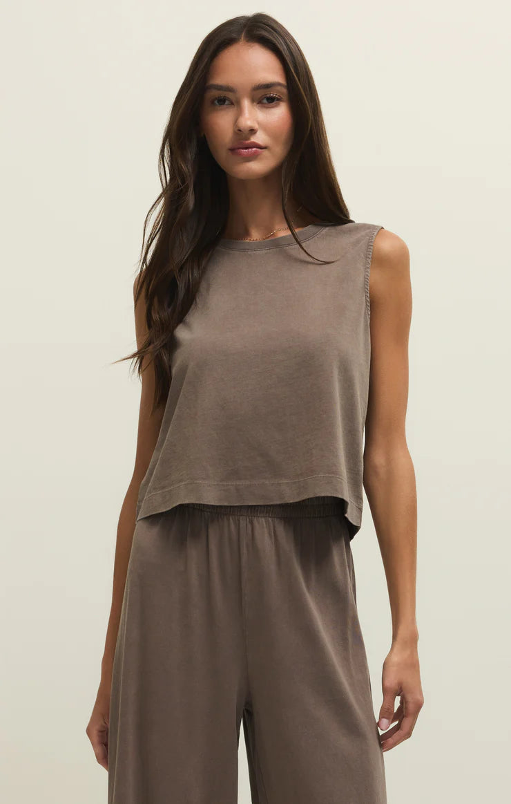 Z Supply Sloane Jersey Tank - Perfectly Taupe