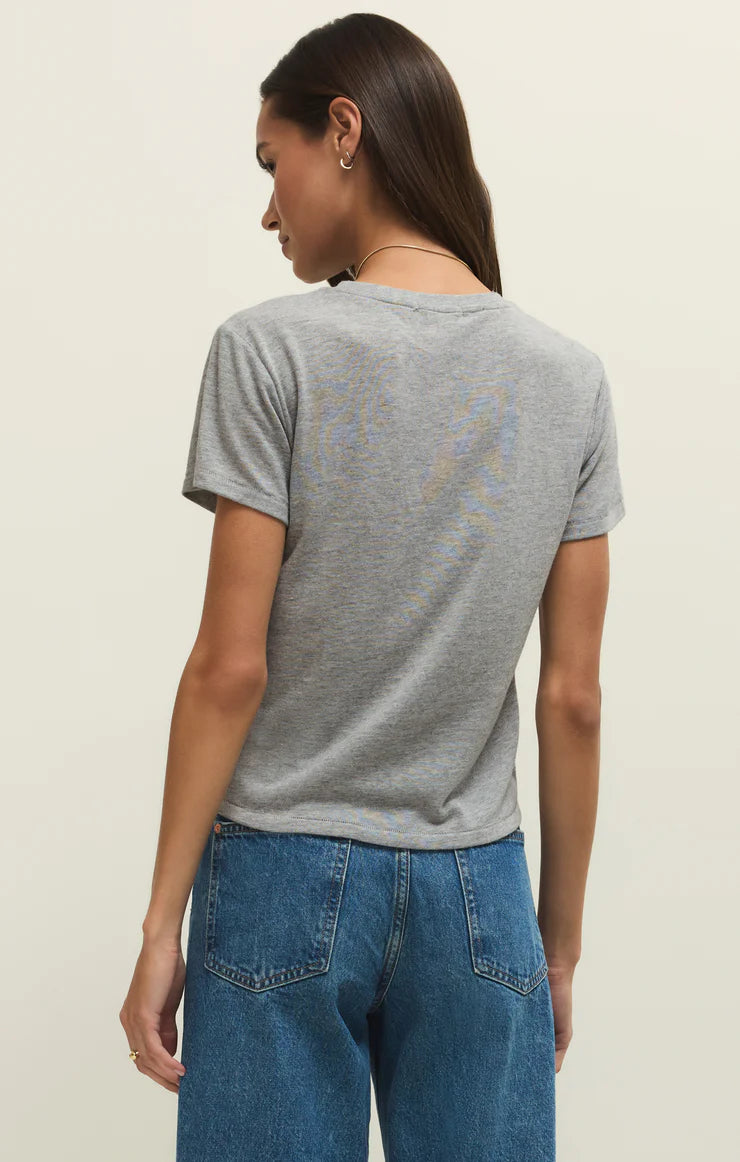 Z Supply Tourist Tee - Heather Grey