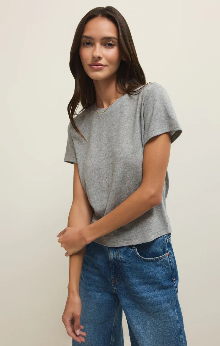 Z Supply Tourist Tee - Heather Grey