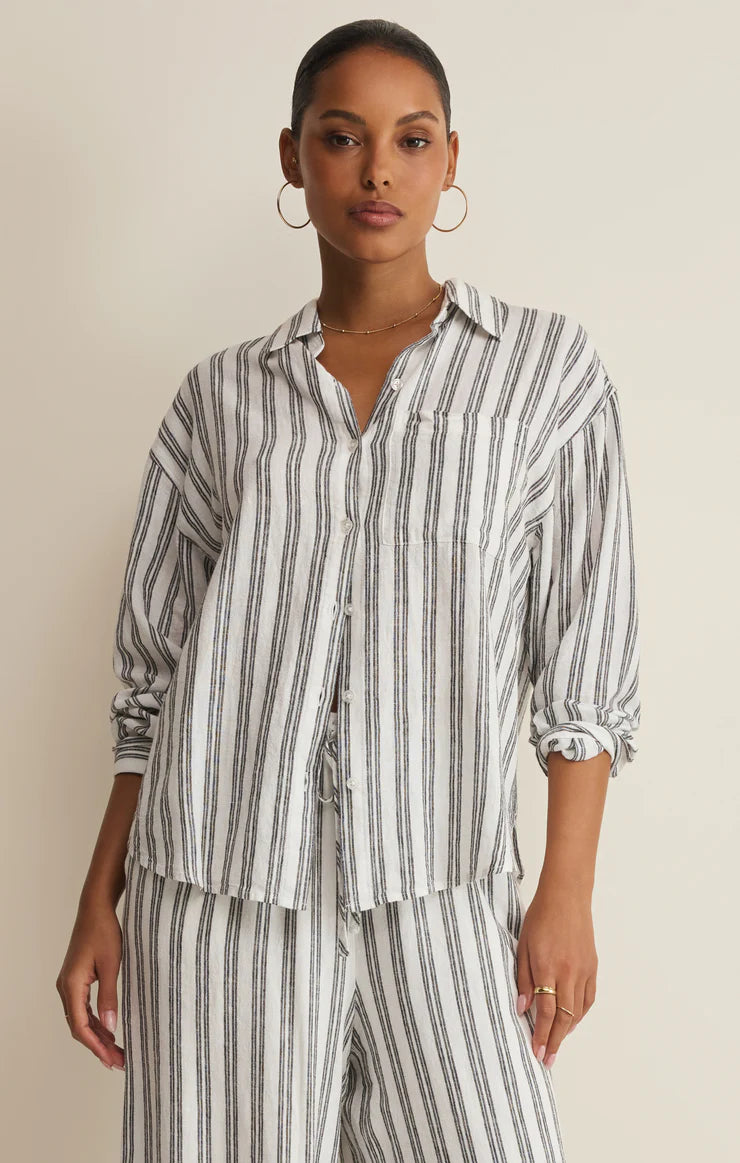 Z Supply The Perfect Striped Button Up
