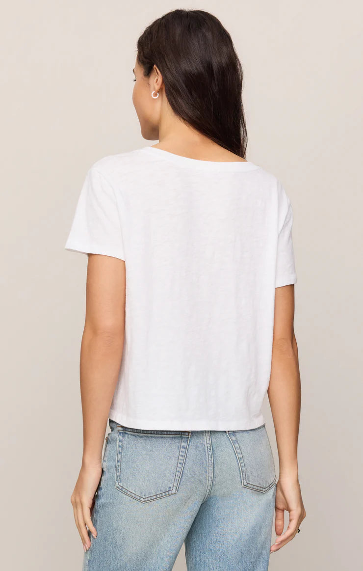 Z Supply Nomad V Neck Tee - White