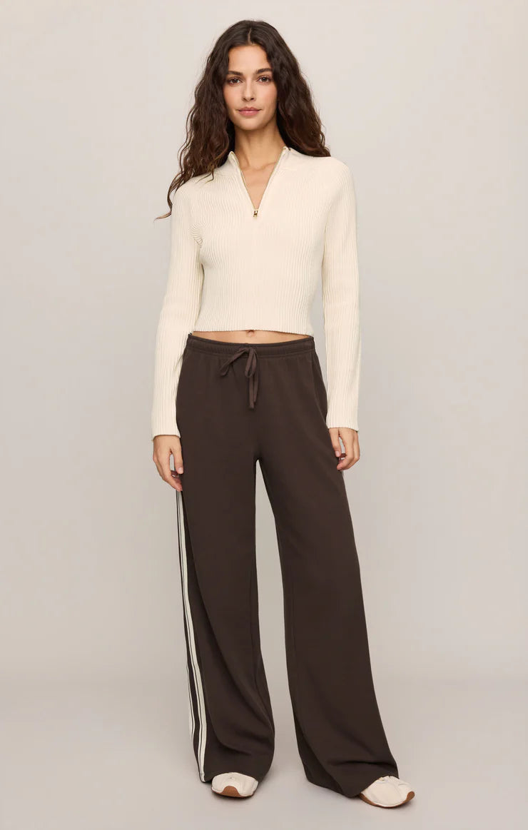 Z Supply Breakaway Track Pant - Dark Chocolate