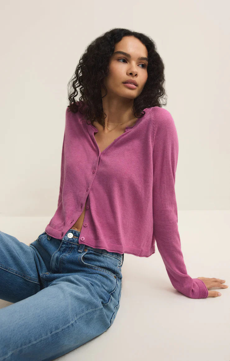 Z Supply The Perfect Layer Cardigan - Rose