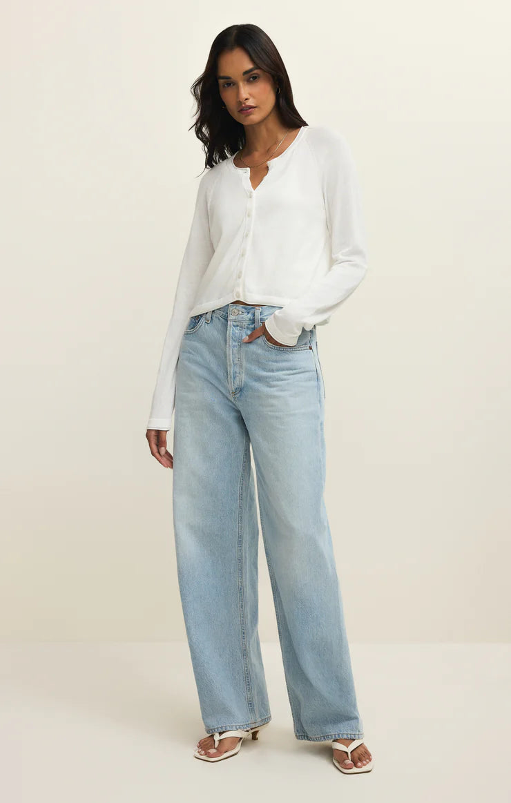 Z Supply The Perfect Layer Cardigan - White