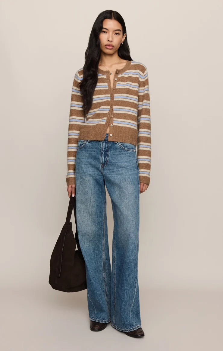 Z Supply - Medina Stripe Cardigan - Golden Caramel