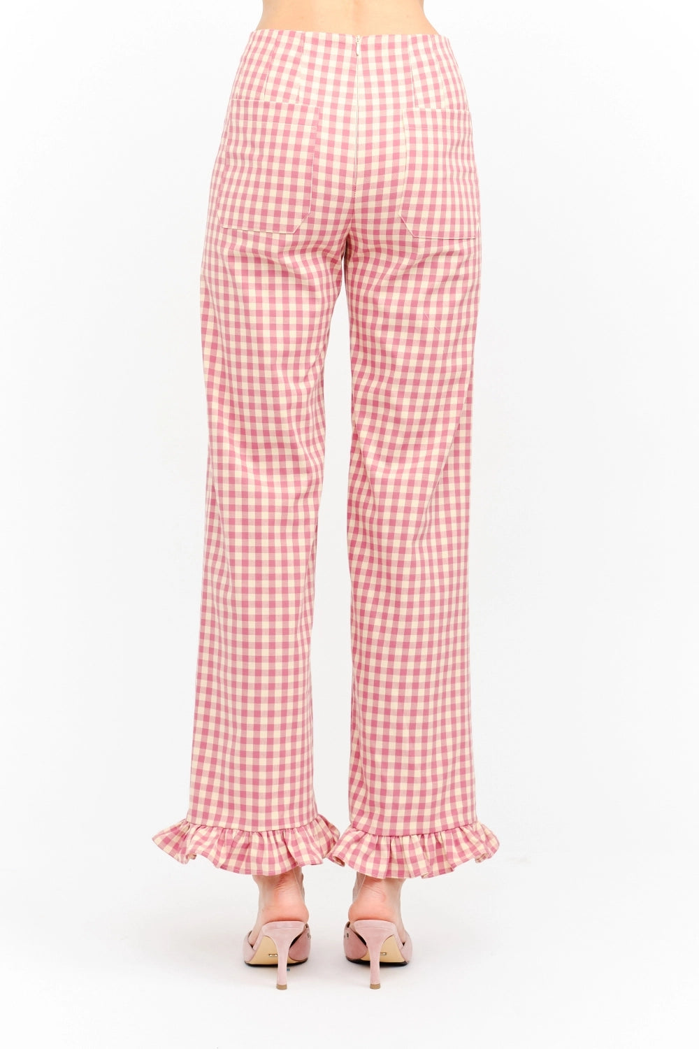 Paloma Gingham Pants - Pink