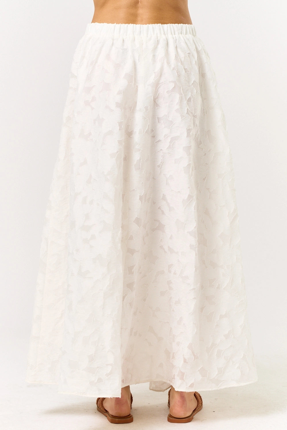 Floral Jacquard Maxi Skirt