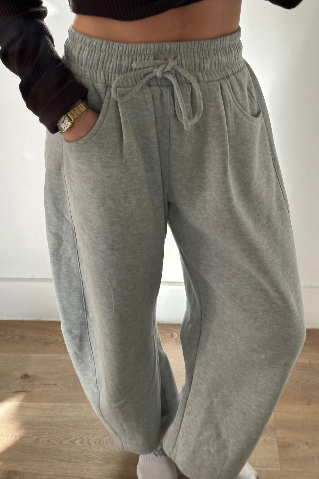 Barrel Sweatpants - Heather Grey