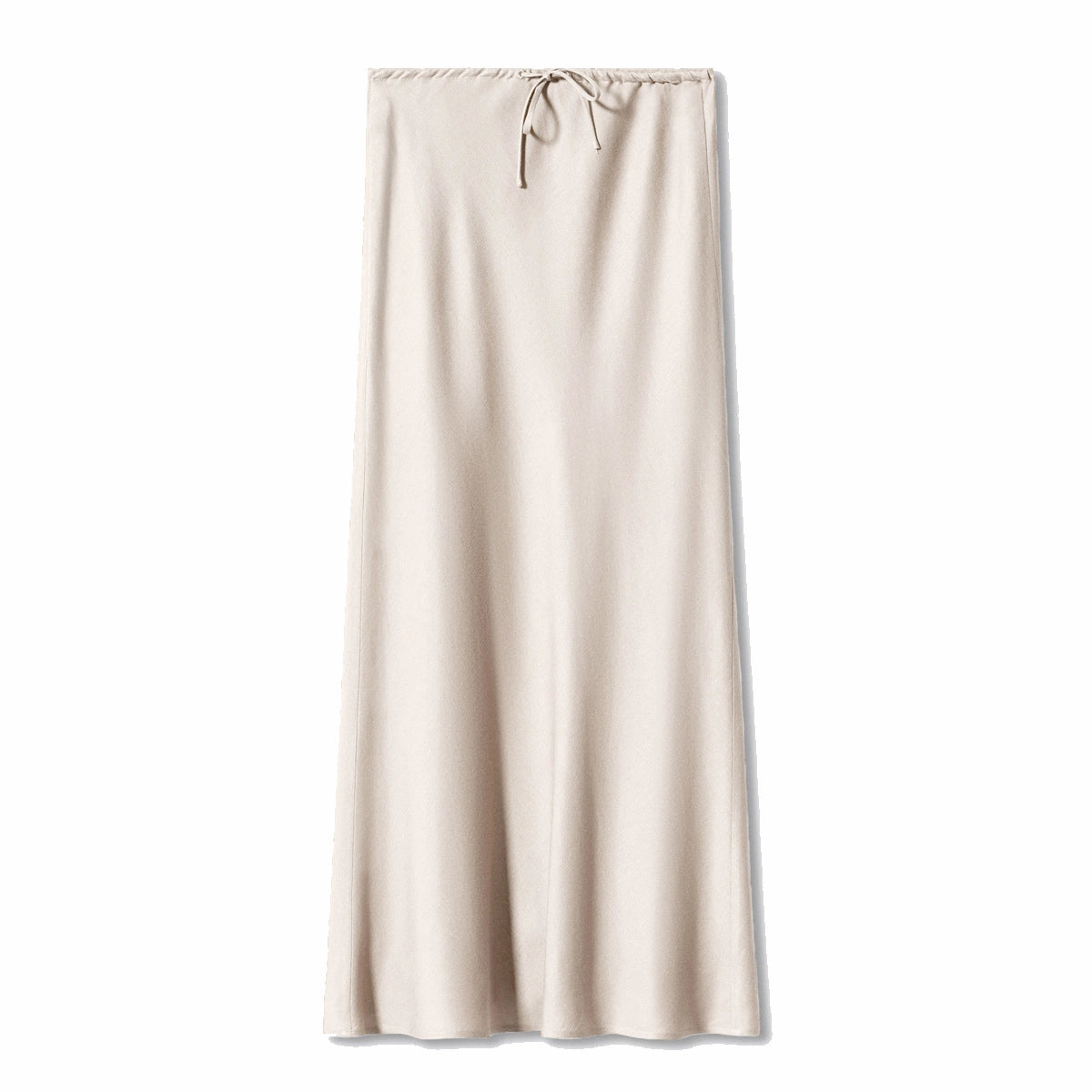 Satin Maxi Skirt - Champagne