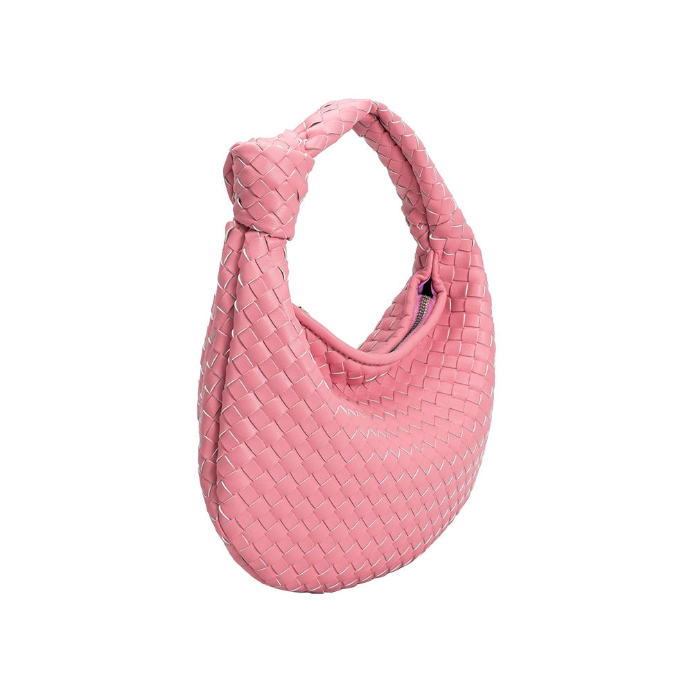 Tignanello Pink Purse Soft 100% Leather Hobo Bag Shoulder Bag Handbag  Zipper | eBay