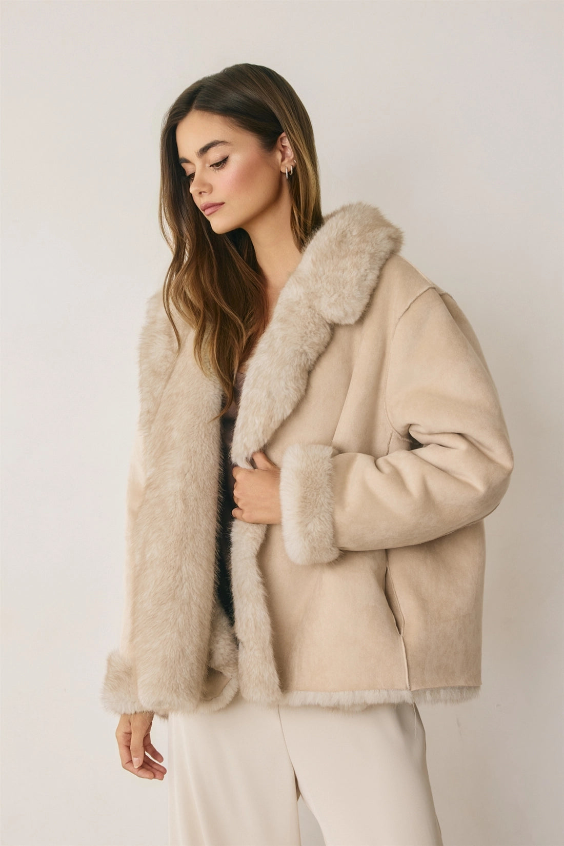 Reversible Faux Shearling Jacket