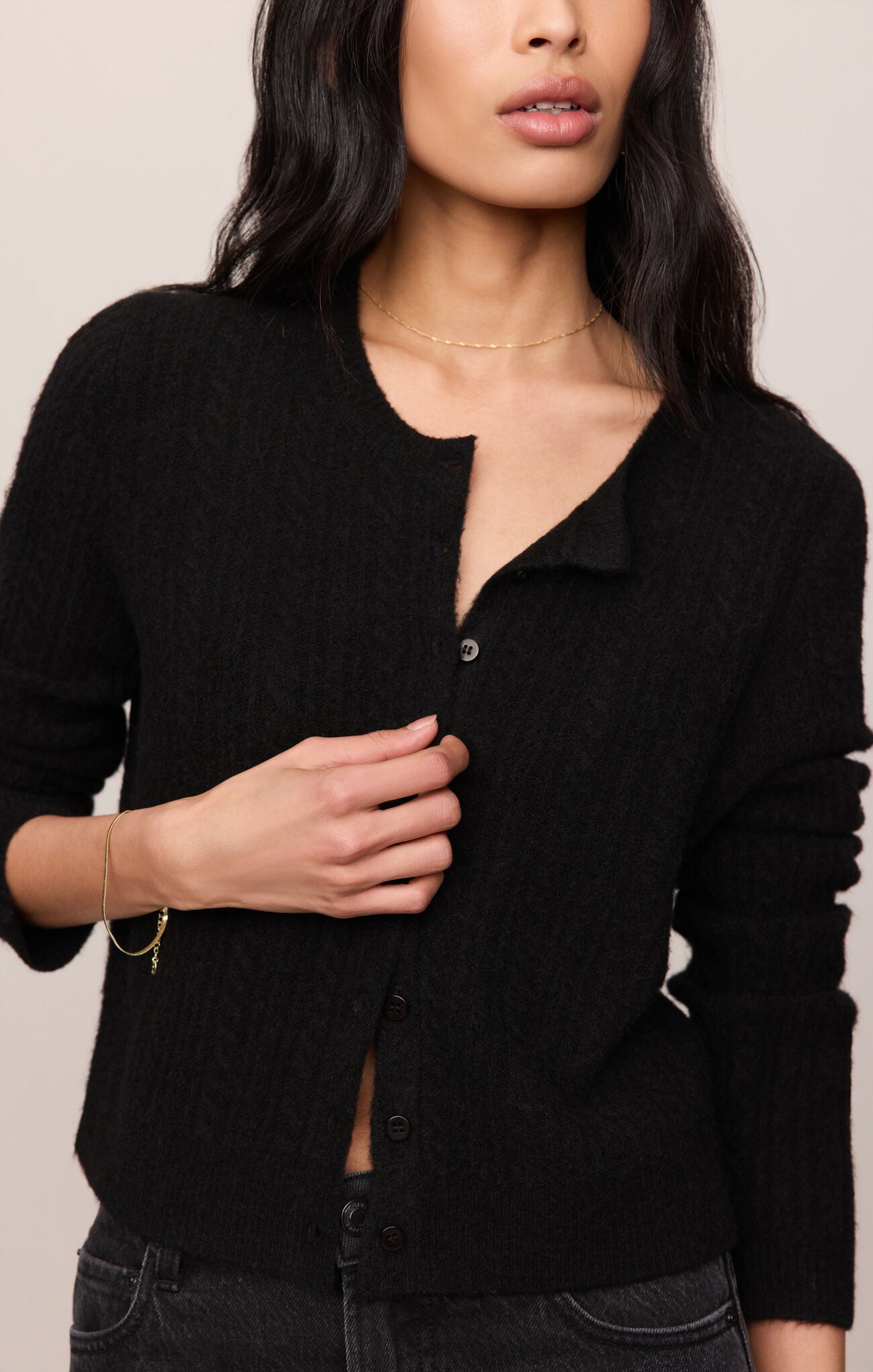 Z Supply - Medina Pointelle Cardigan - Black