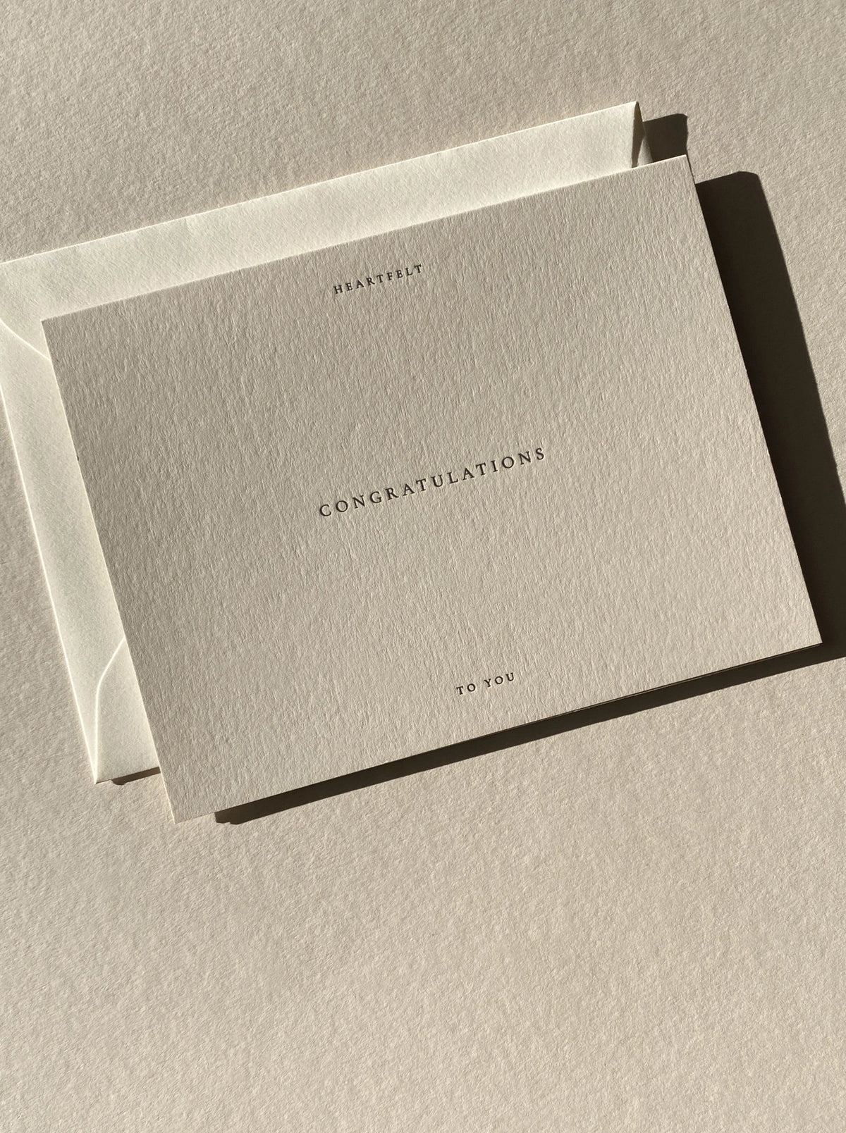 Jaymes Paper - Congratulations No. 01 Card - Gray