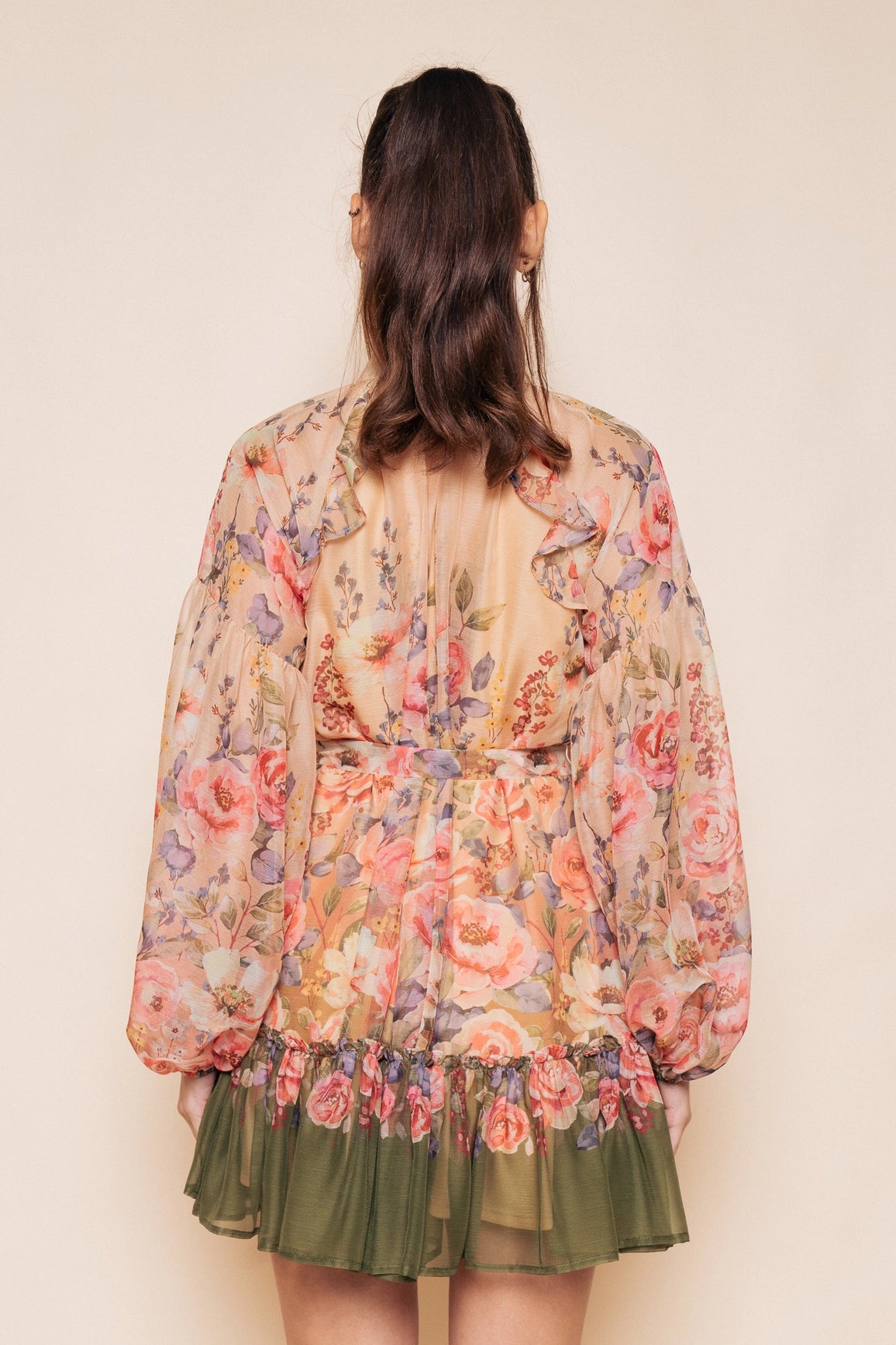 Sheer Flowy Mini Dress