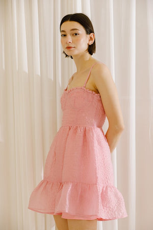 Textured Bustier Mini Dress