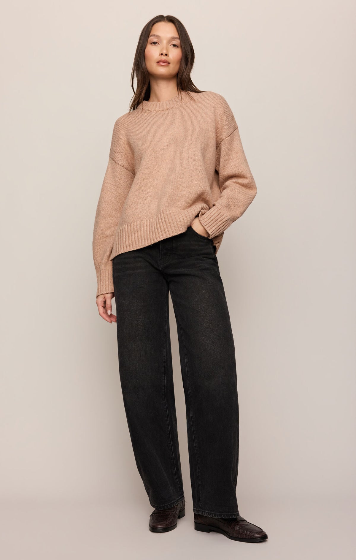 Z Supply - Cloud Spun Shaped Crew Sweater - Toasted Almond