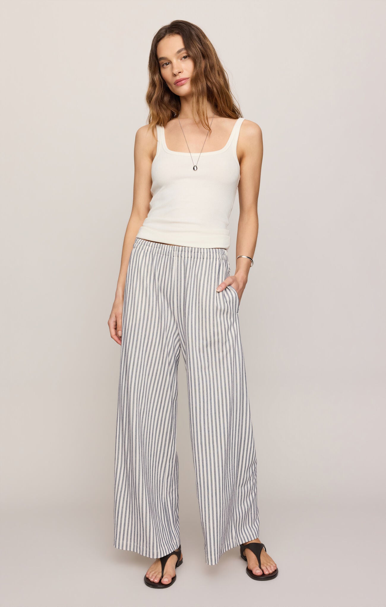 Z Supply Scout Knit Striped Pant - Eclipse
