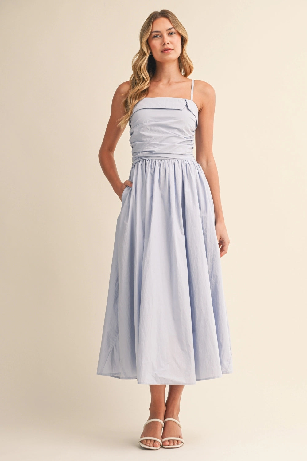 Ivy Midi Dress - Blue