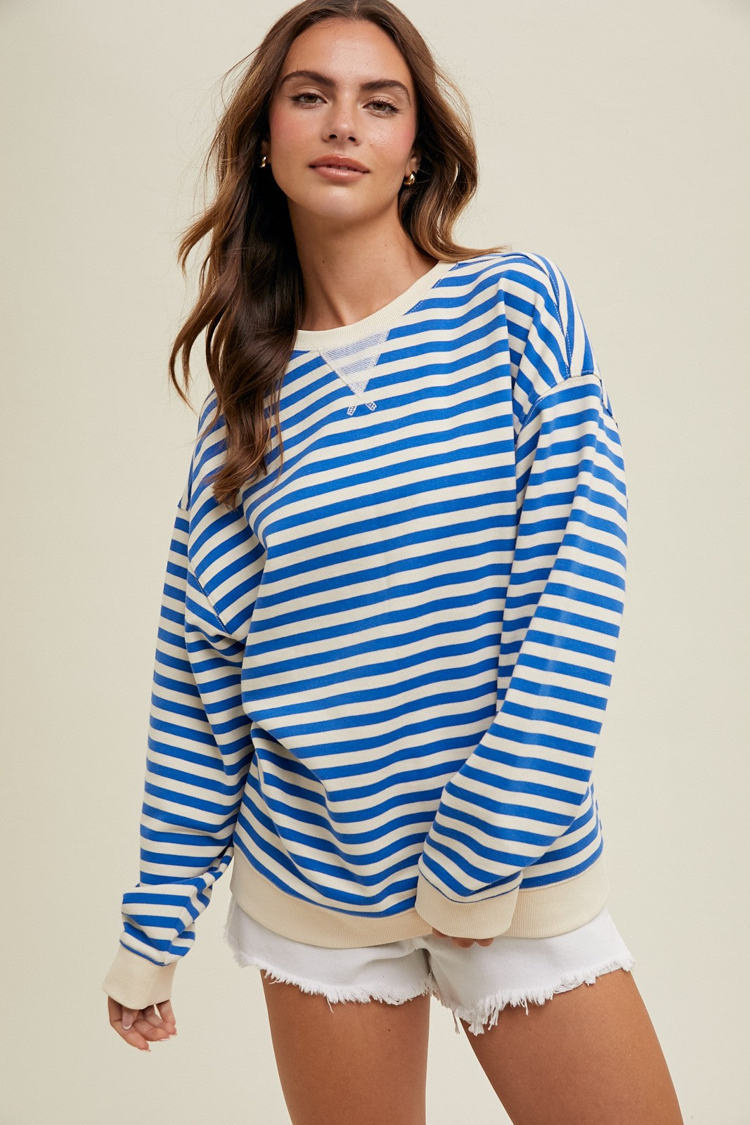 Ivy Striped Crewneck