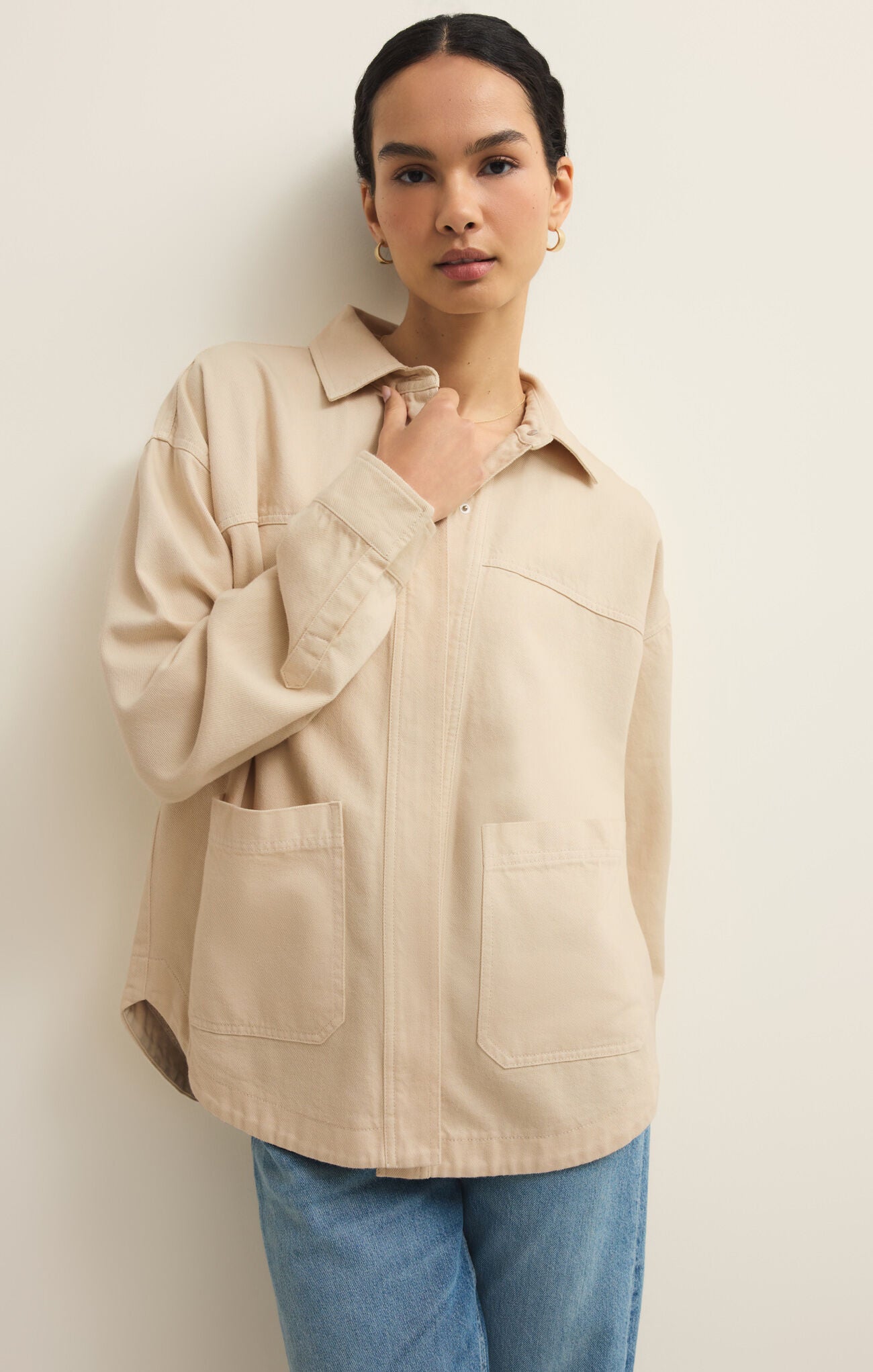 Z Supply Bay Breeze Jacket - Parchment