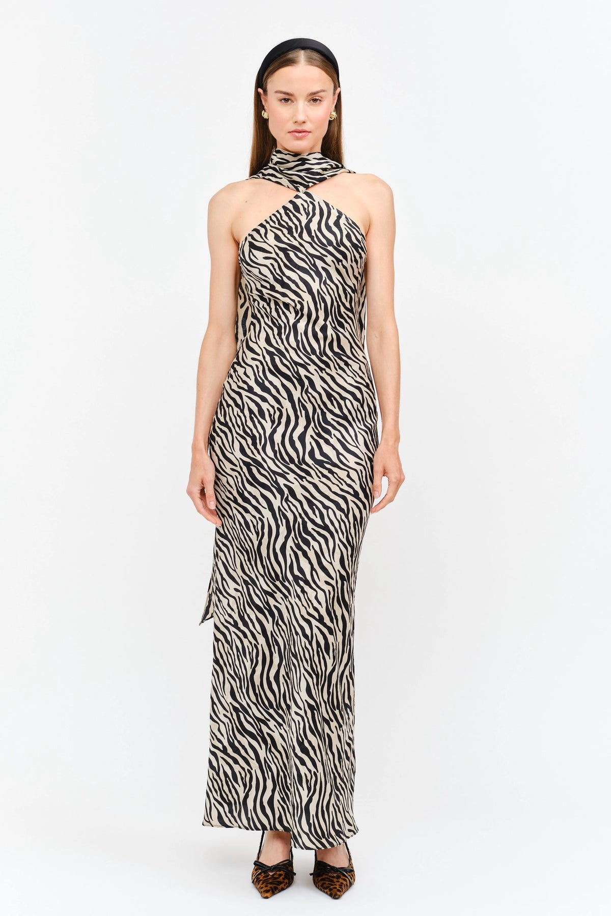 Magdalena Dress - Zebra Print