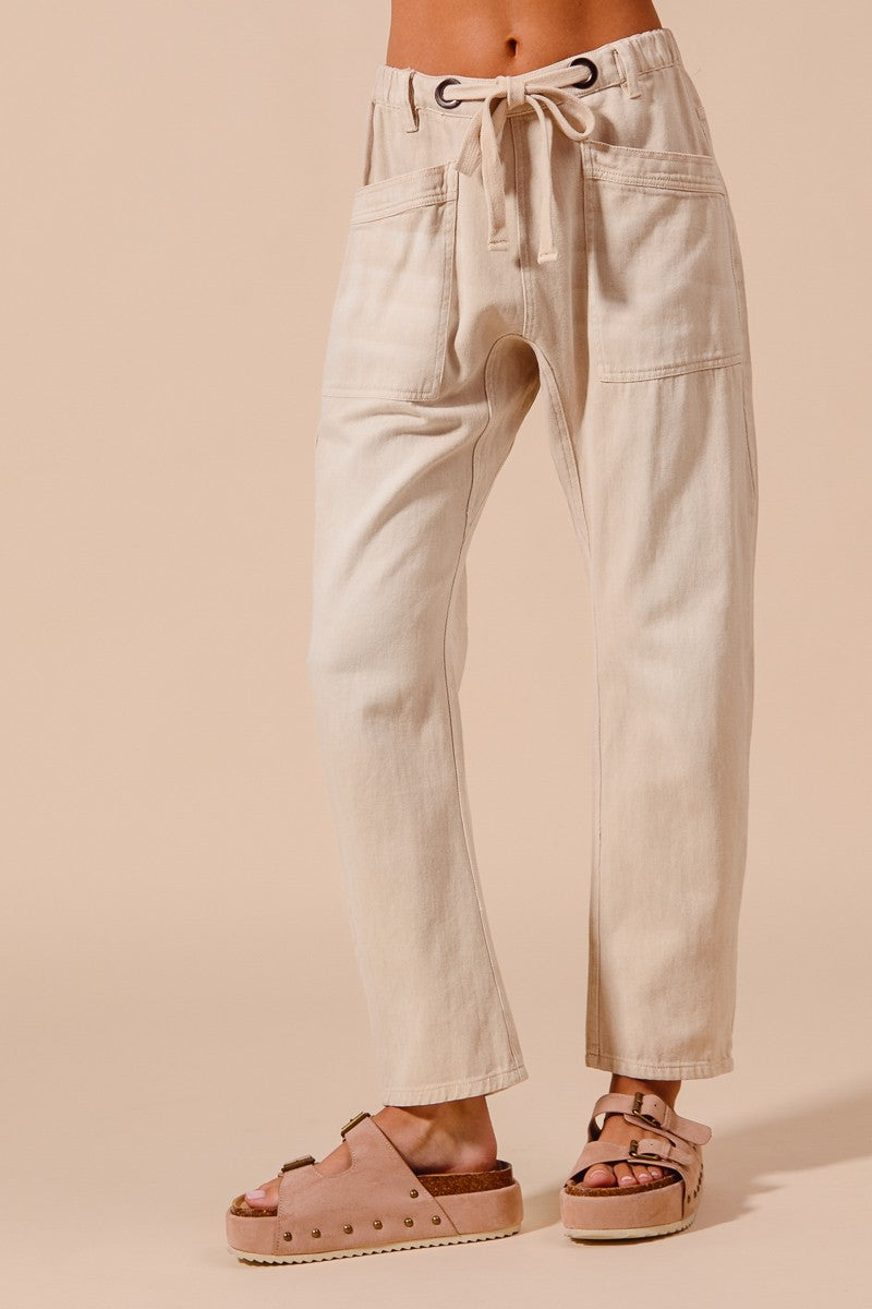 Vintage Washed Barrel Pants