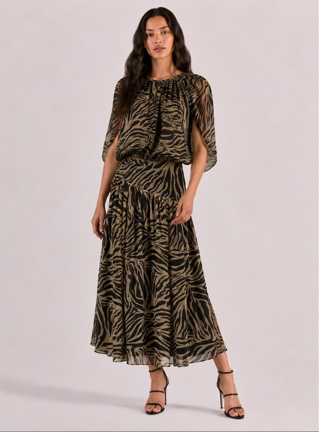 Zebra Chiffon Blouse