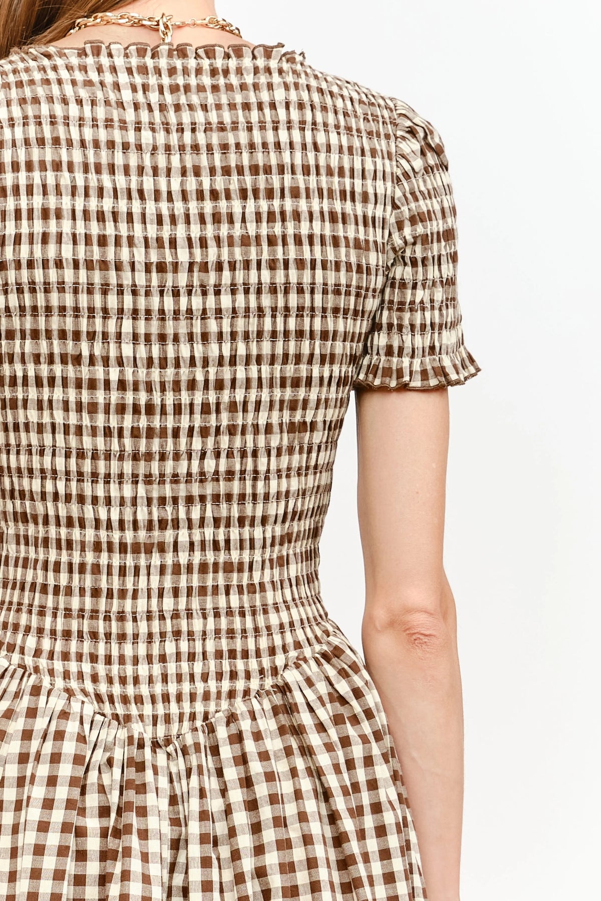 Bianca Midi Dress - Brown