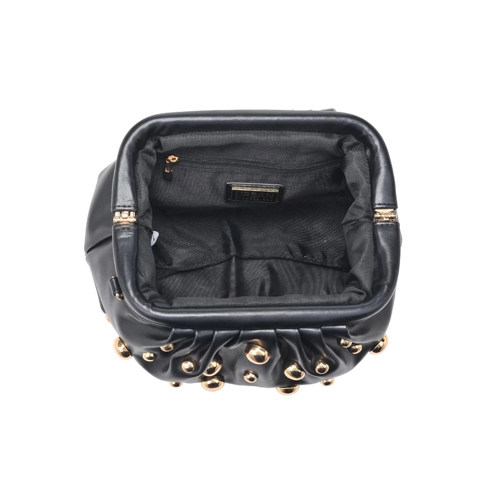 Carey Studded Clutch - Black