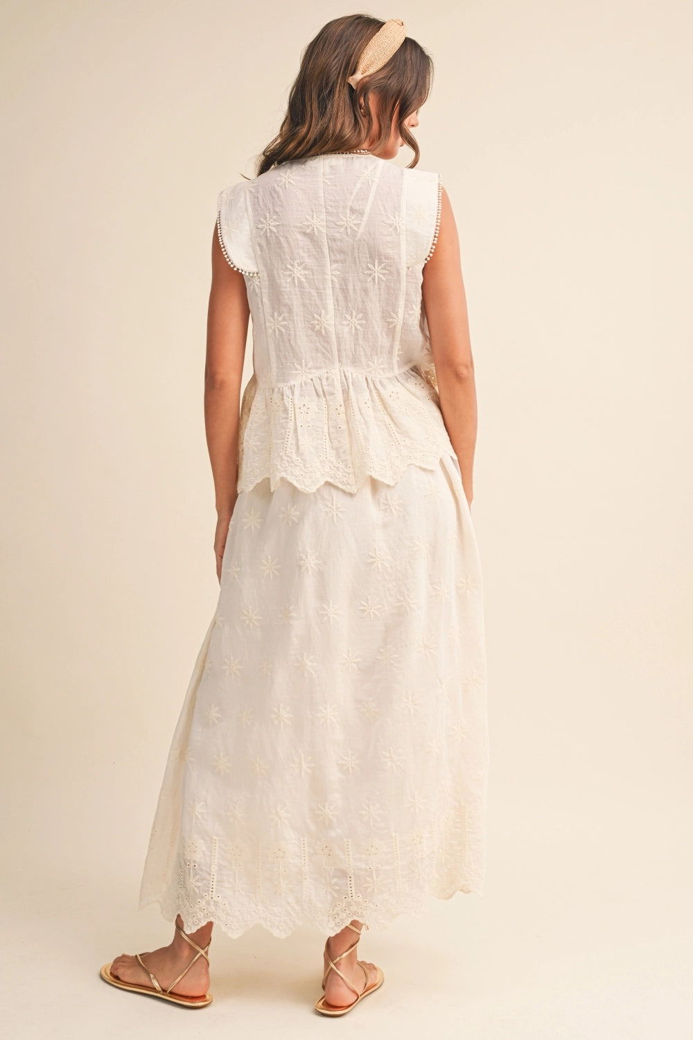 Emory Scalloped Skirt Set