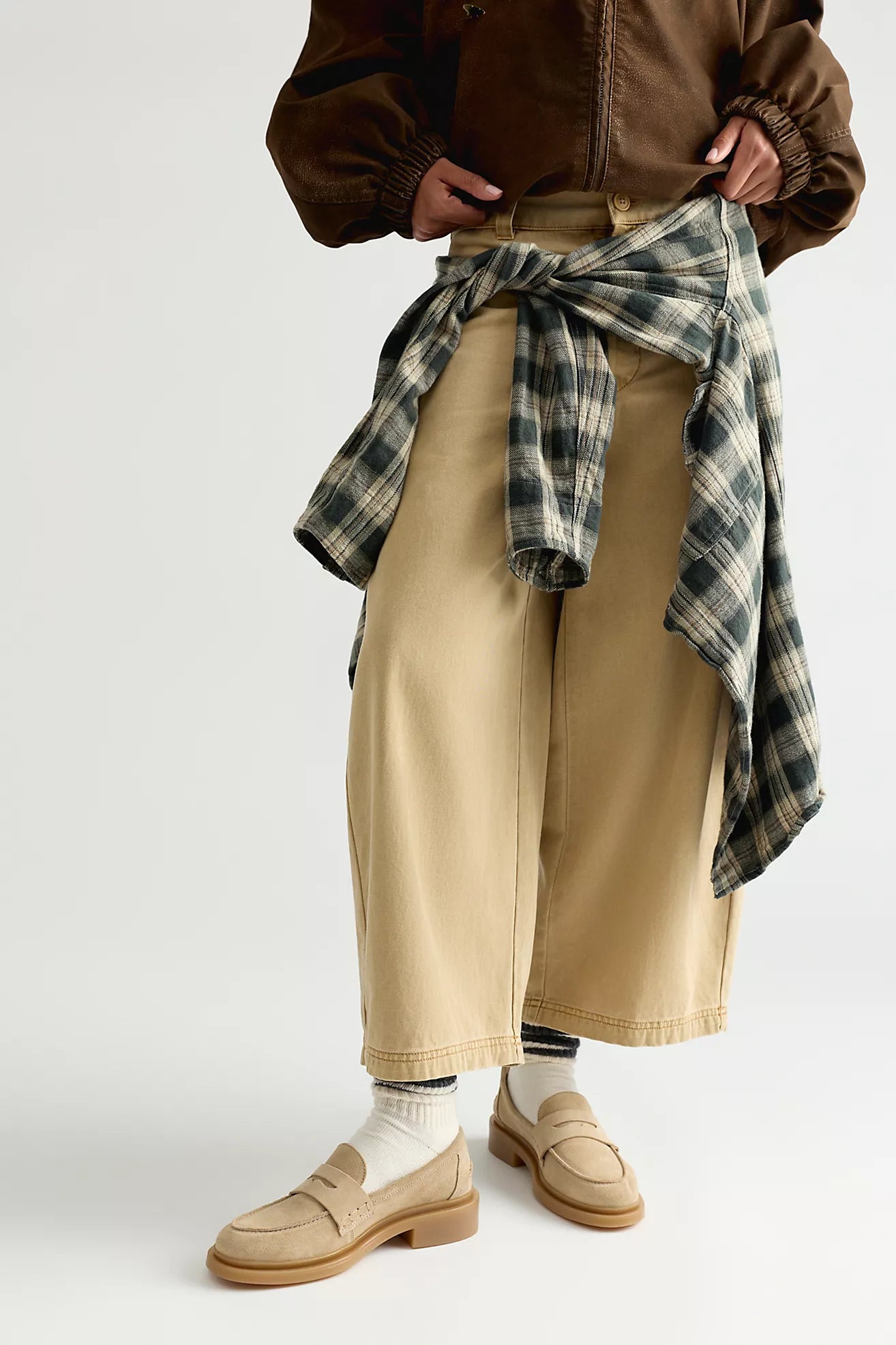 Free People - Lana Loafer - Taupe Suede