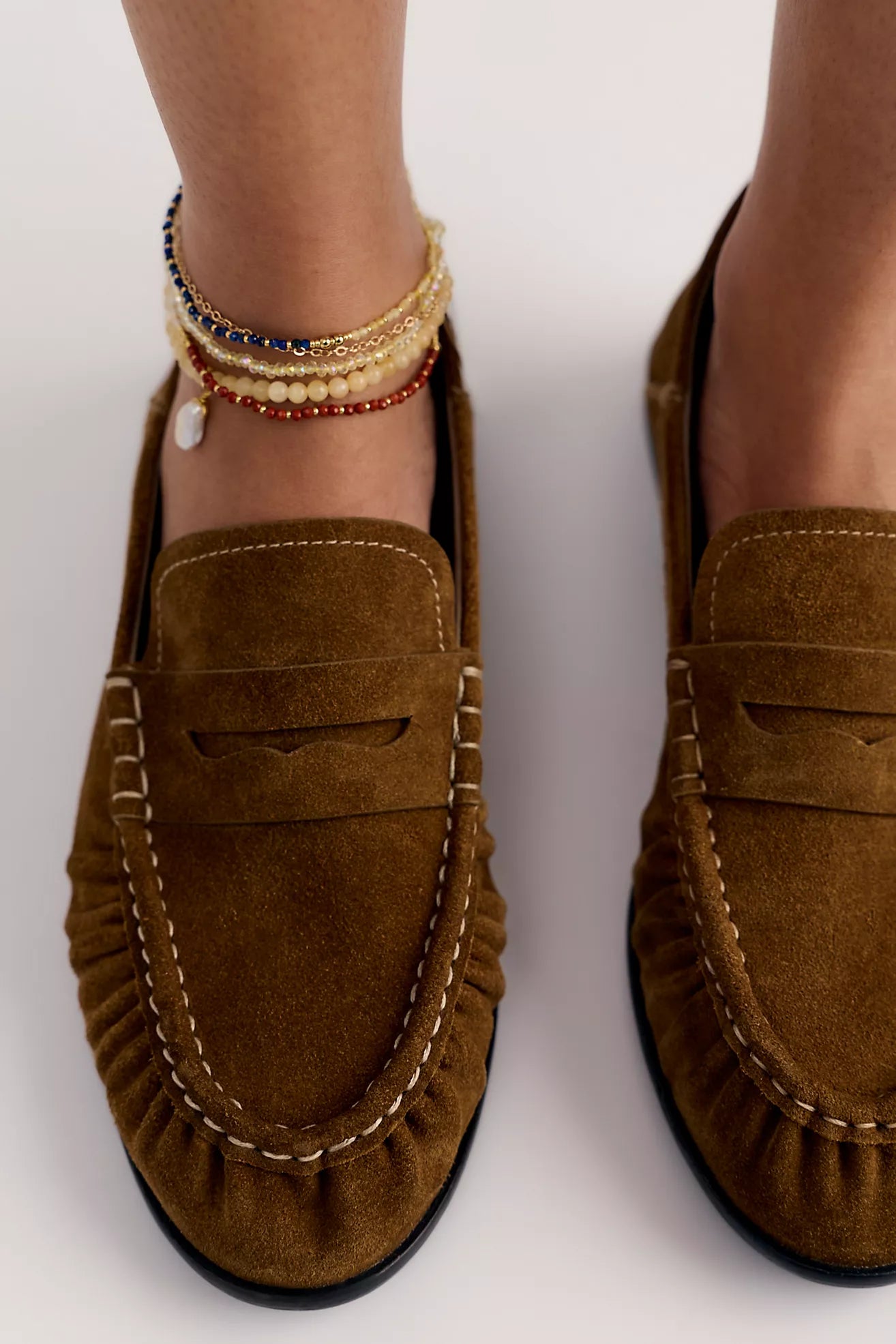 Free People - Carry On Loafer - Tobacco Oiled Suede