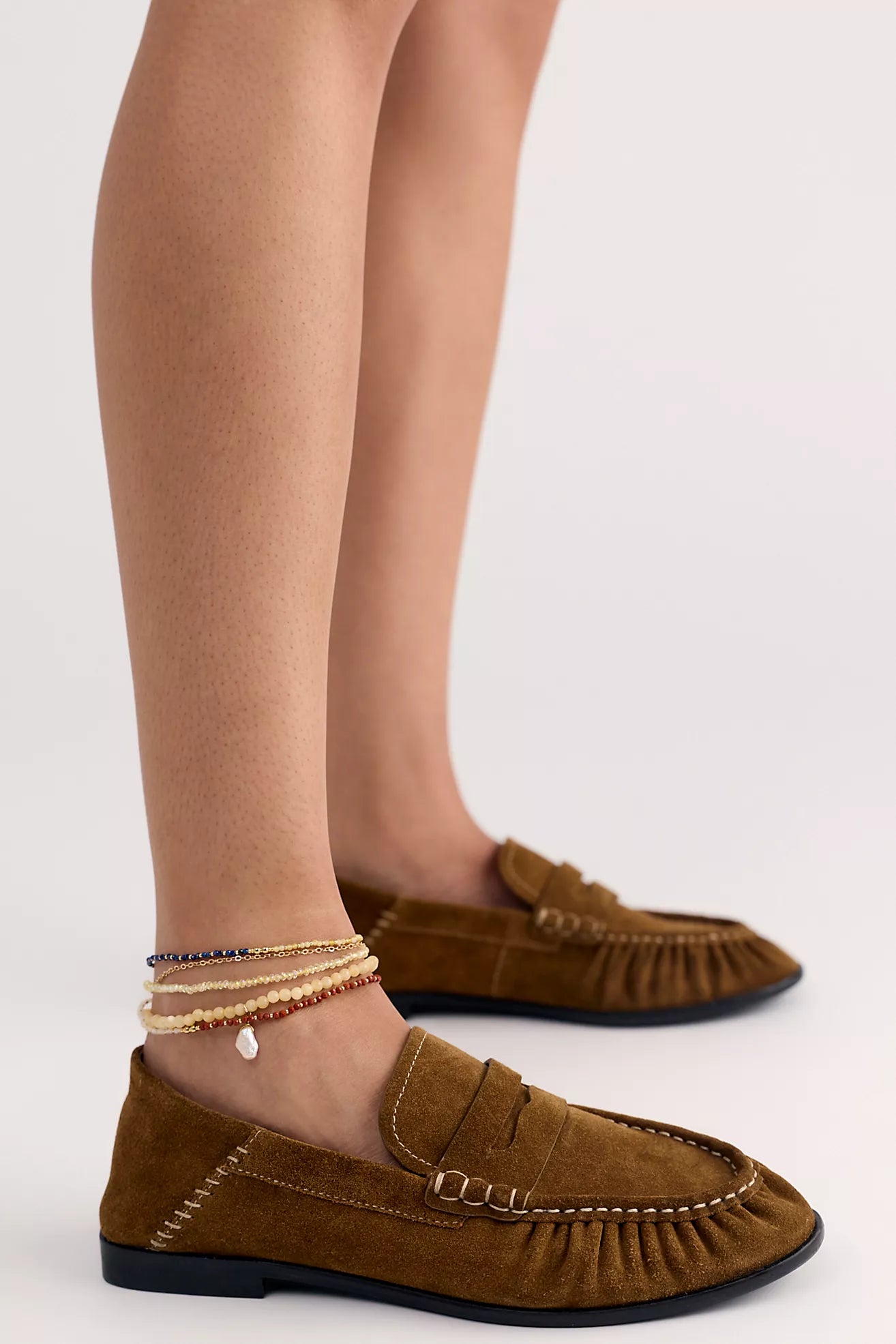 Free People - Carry On Loafer - Tobacco Oiled Suede