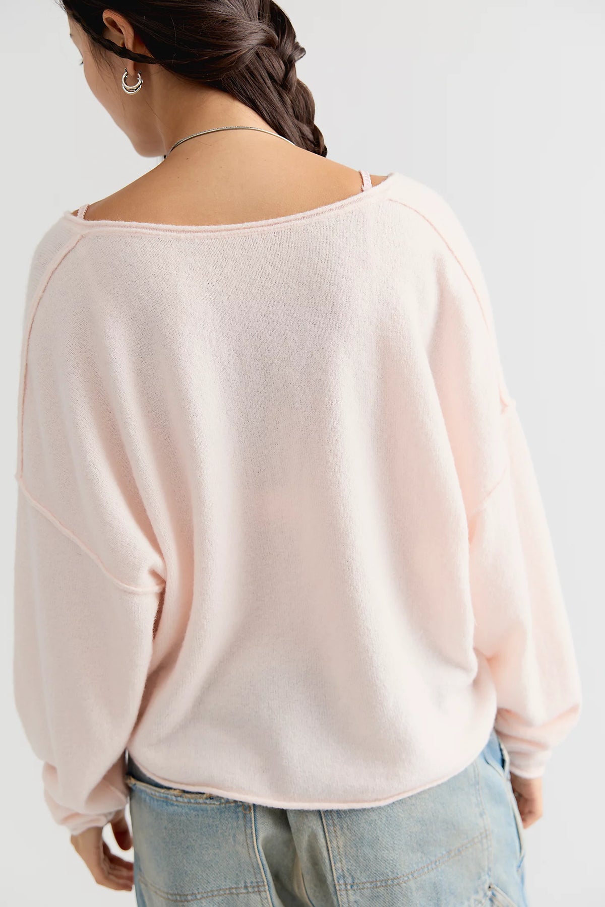 Free People - See Me V-neck Pullover - Ballet Slipper