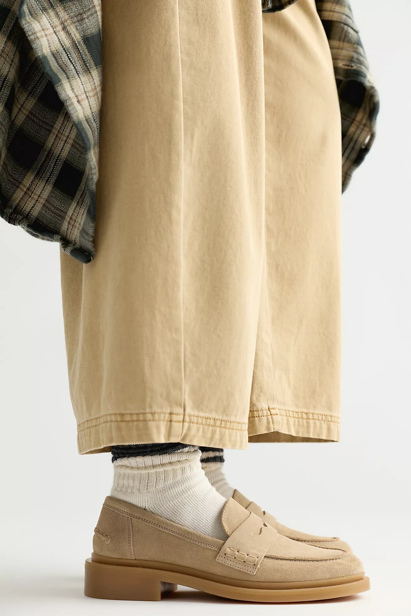 Free People - Lana Loafer - Taupe Suede
