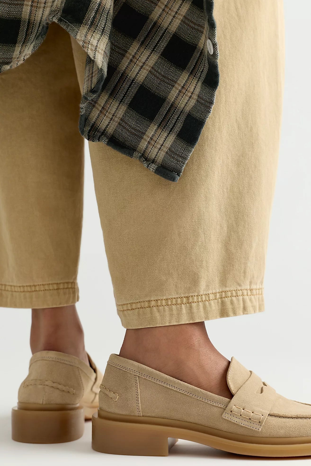 Free People - Lana Loafer - Taupe Suede