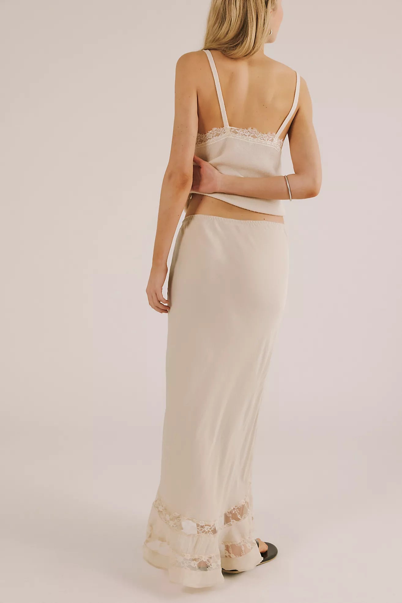 Free People - Long Lost Lover 1/2 Slip Skirt - Tea