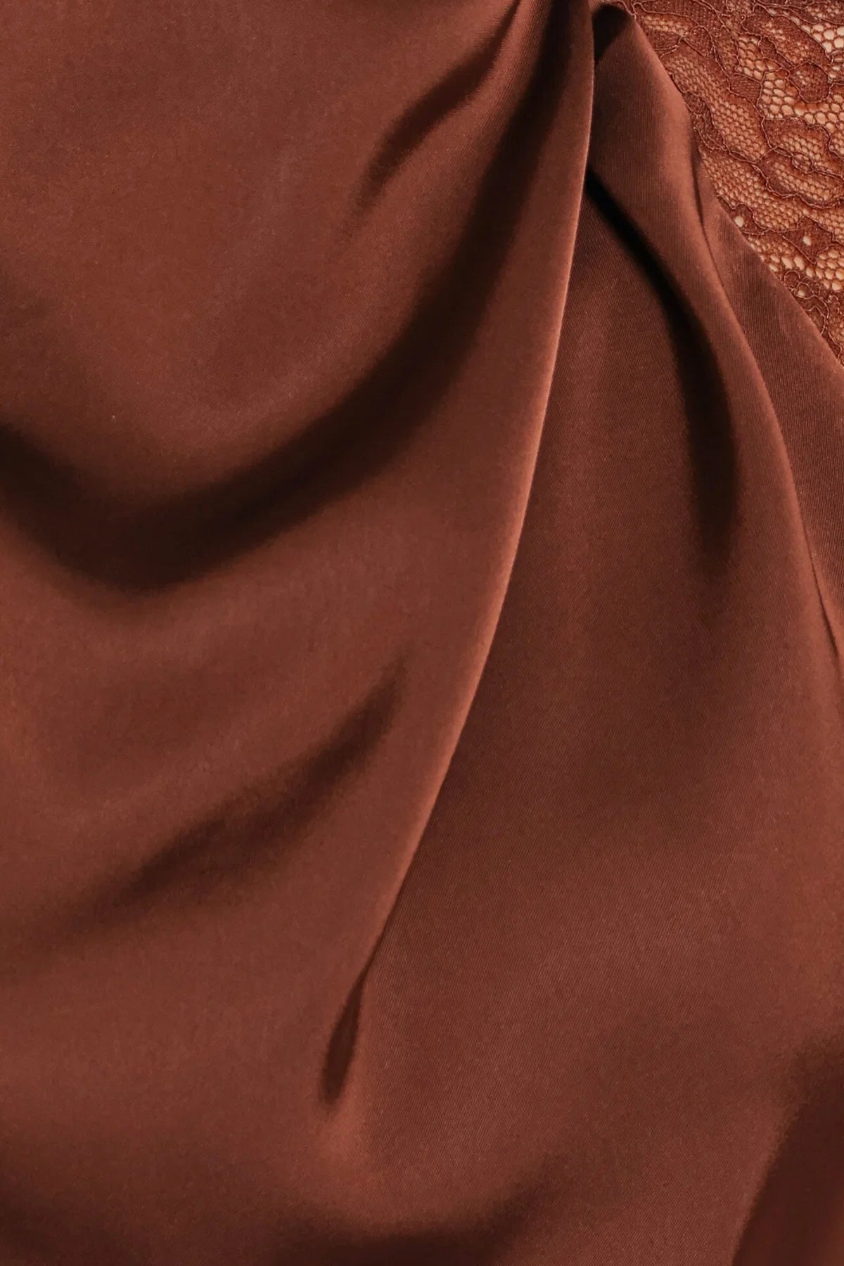 Petal & Pup - Anabelle Halter Neck Lace Maxi Dress - Chocolate Brown