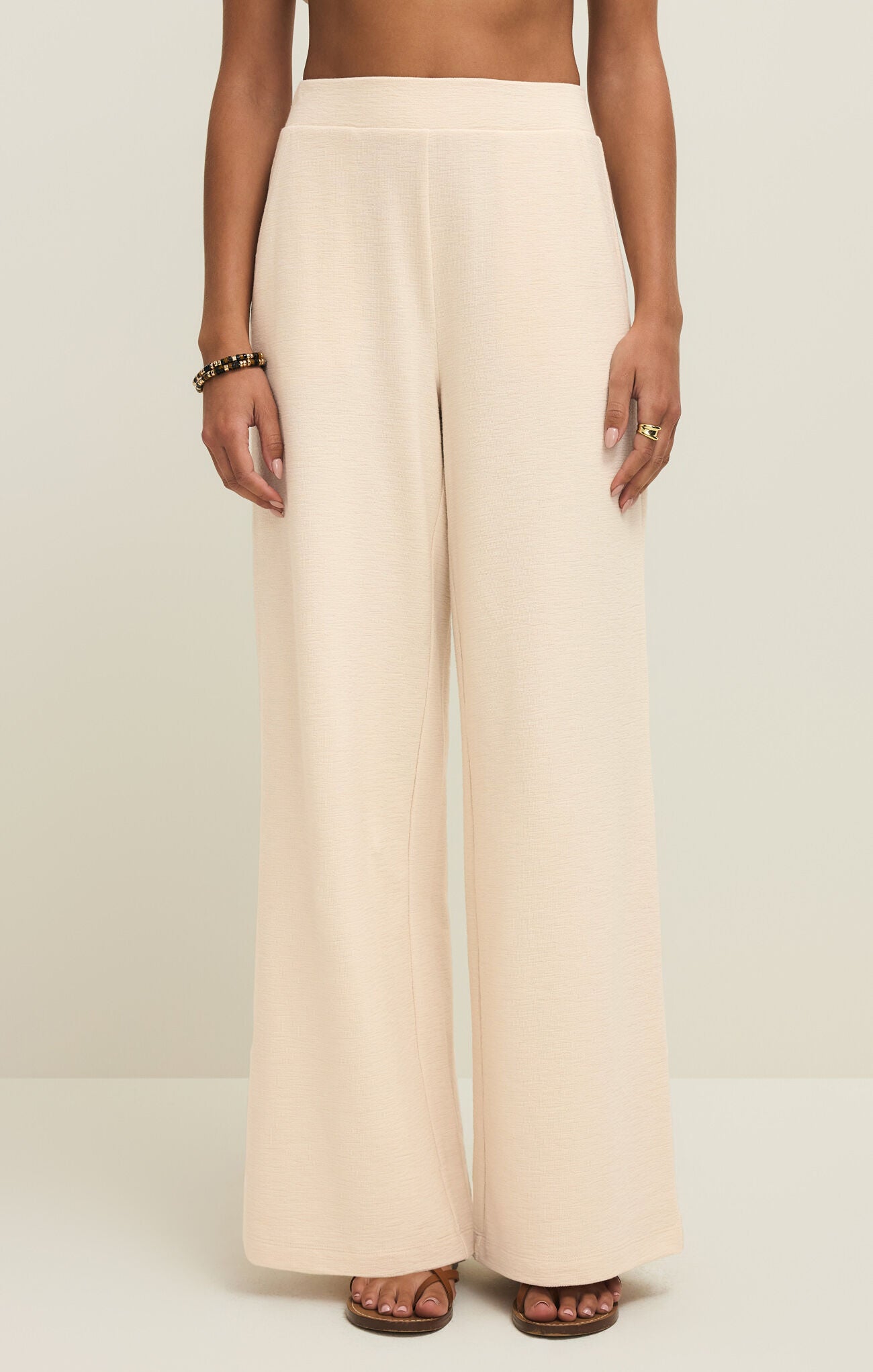 Z Supply Andre Wide Leg Pant - Whisper White