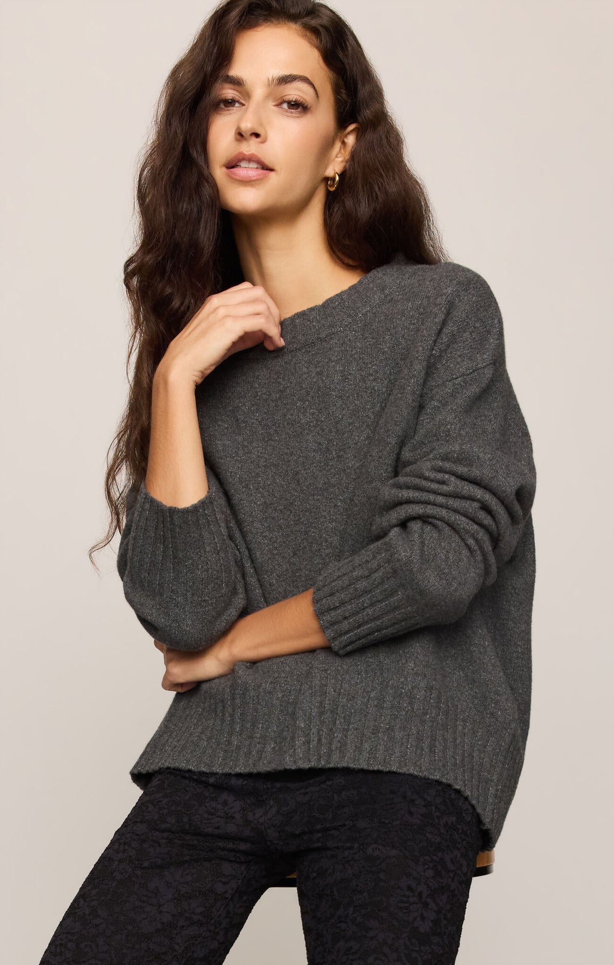 Z Supply - Eastwell Pullover Sweater - Charcoal Heather