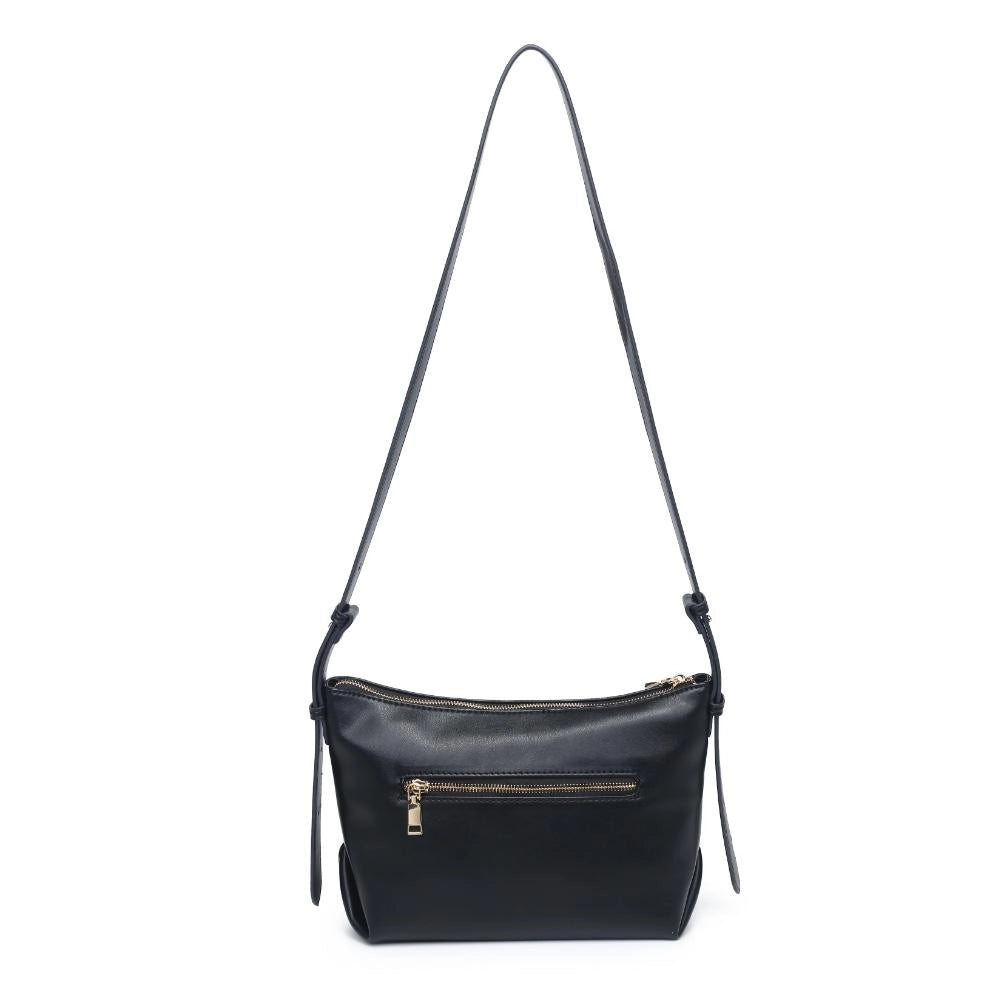 Taran Studded Crossbody Bag - Black