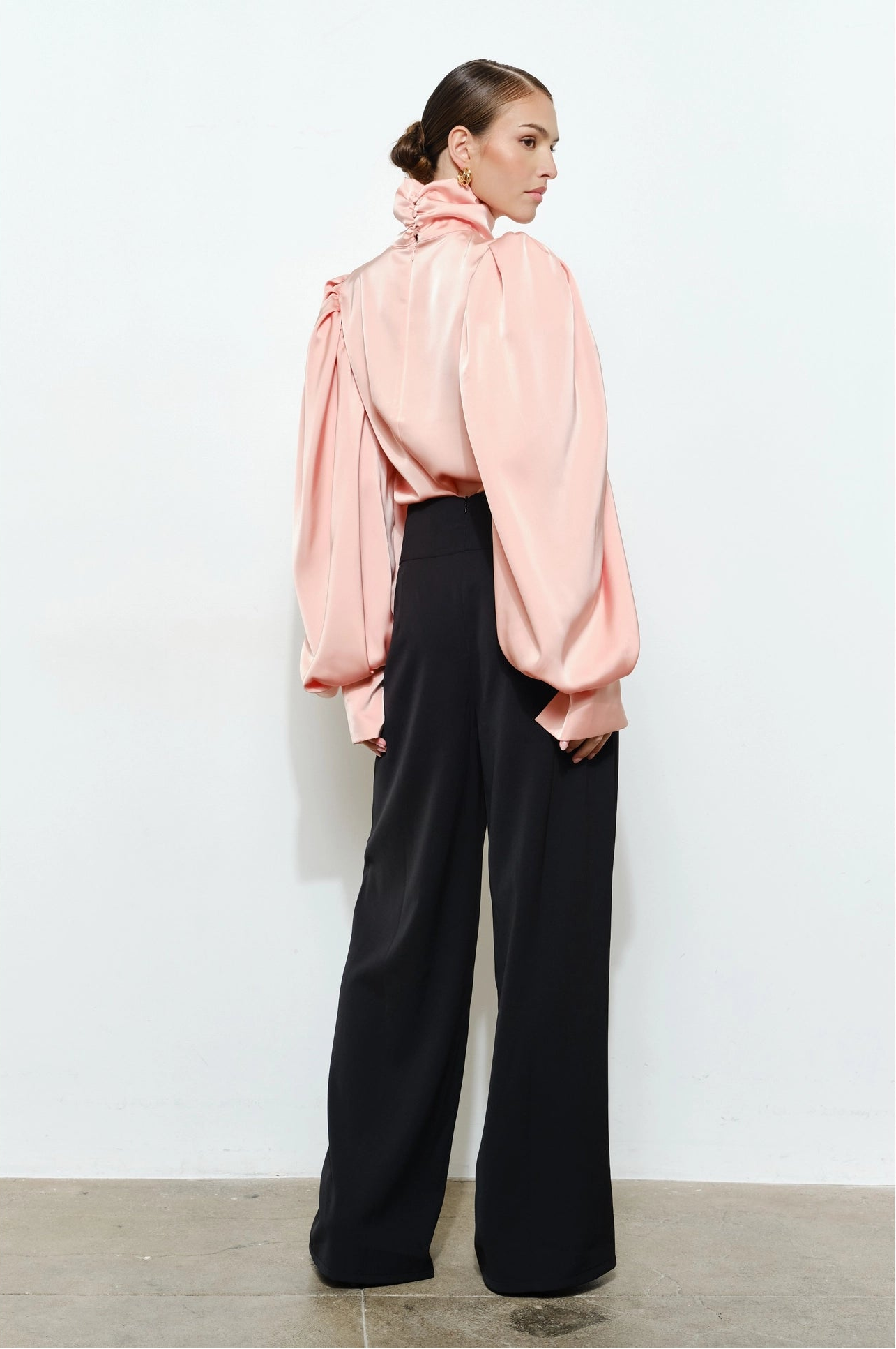 Silky Satin Blouse - Pink
