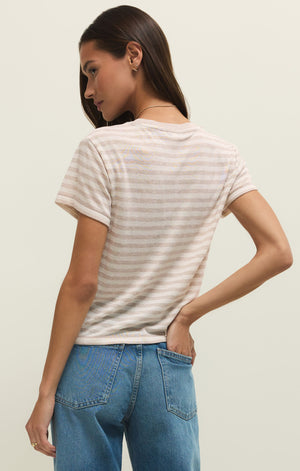 Z Supply Tourist Striped Tee - Natural Heather