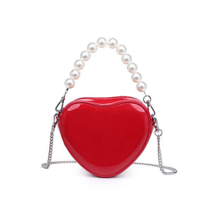 Mi Amore Heart Shaped Bag - Red