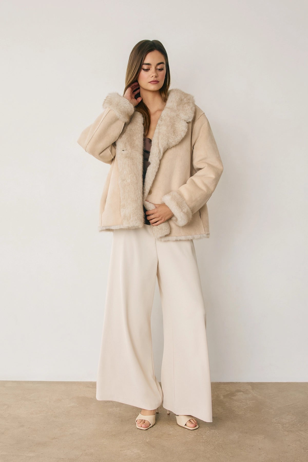 Reversible Faux Shearling Jacket
