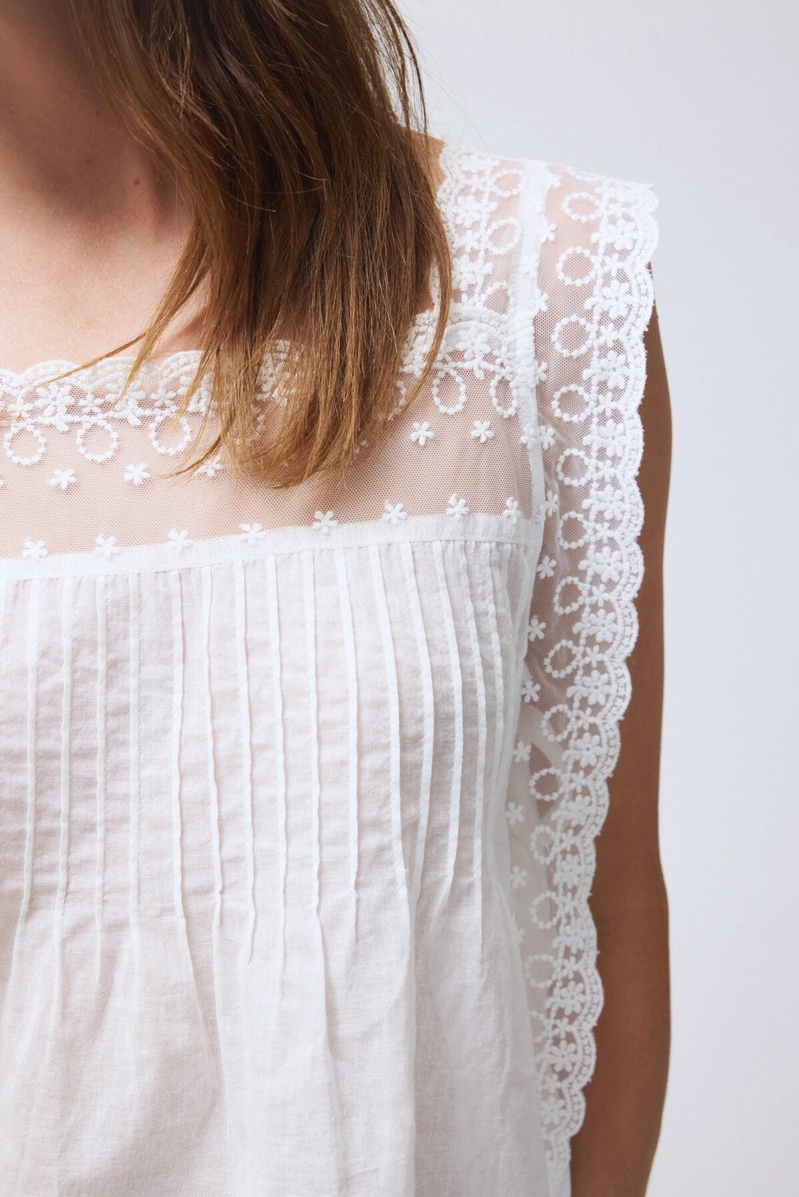 Embroidered Lace Top