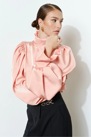 Silky Satin Blouse - Pink