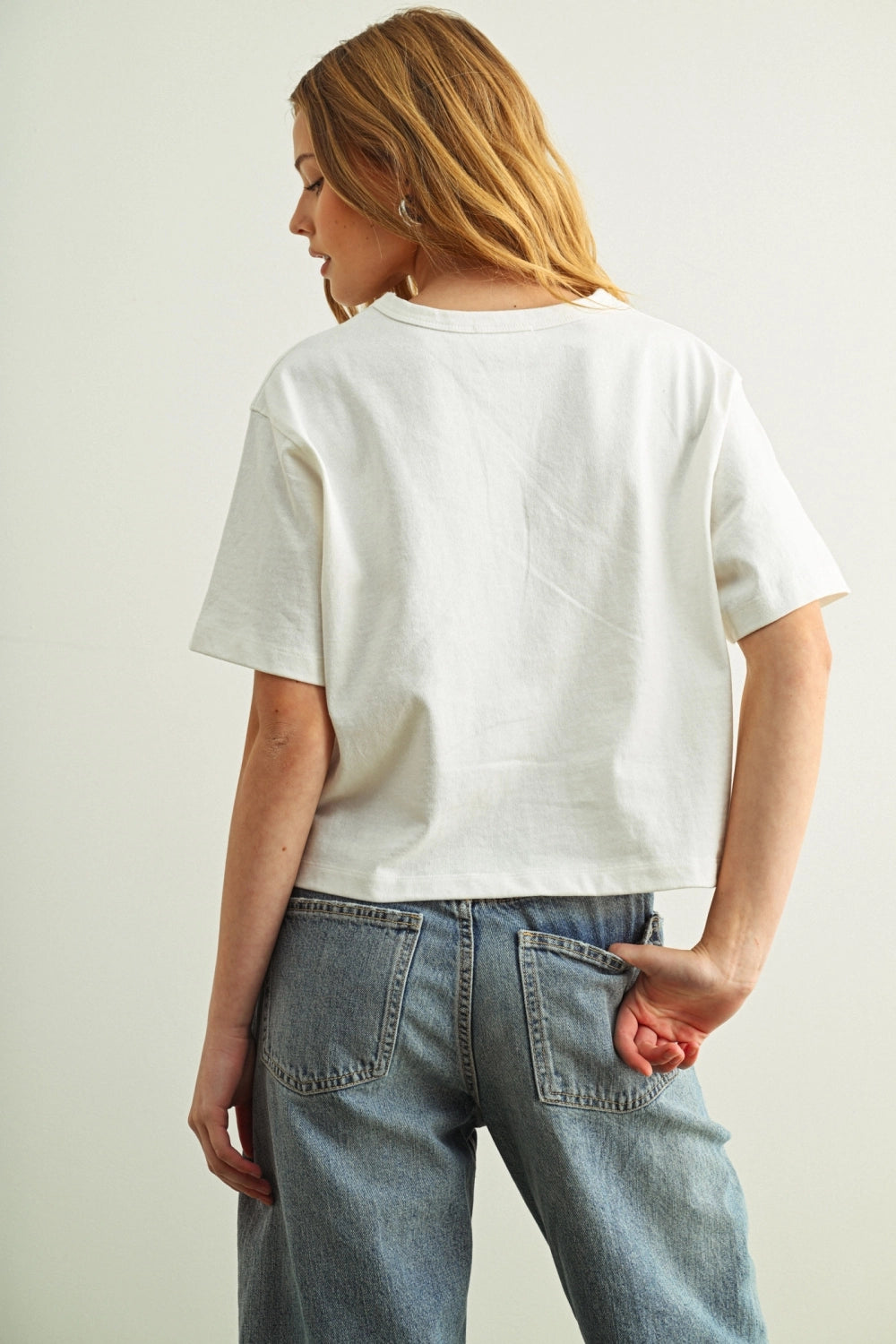 Short Sleeve Top - White