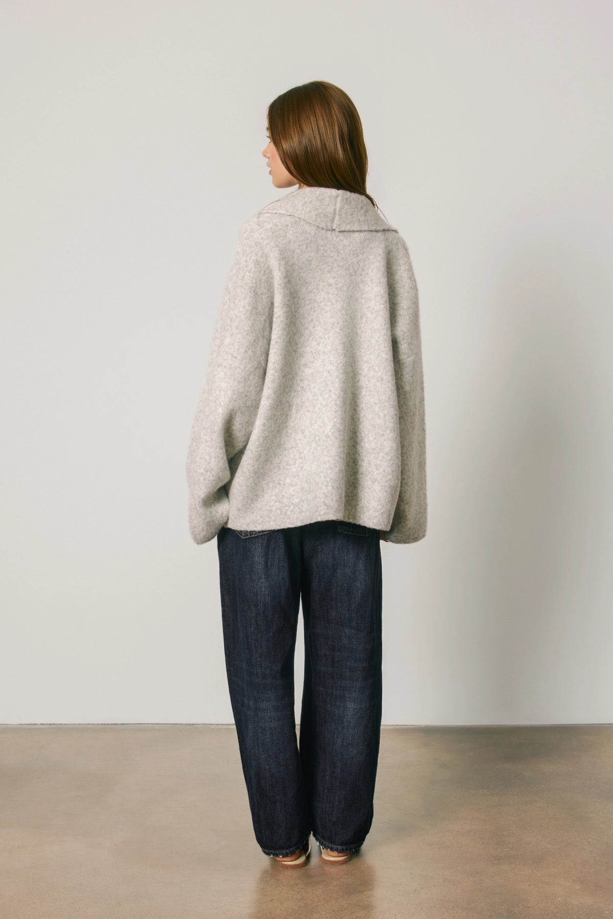Relaxed Shawl Cardigan - Birch