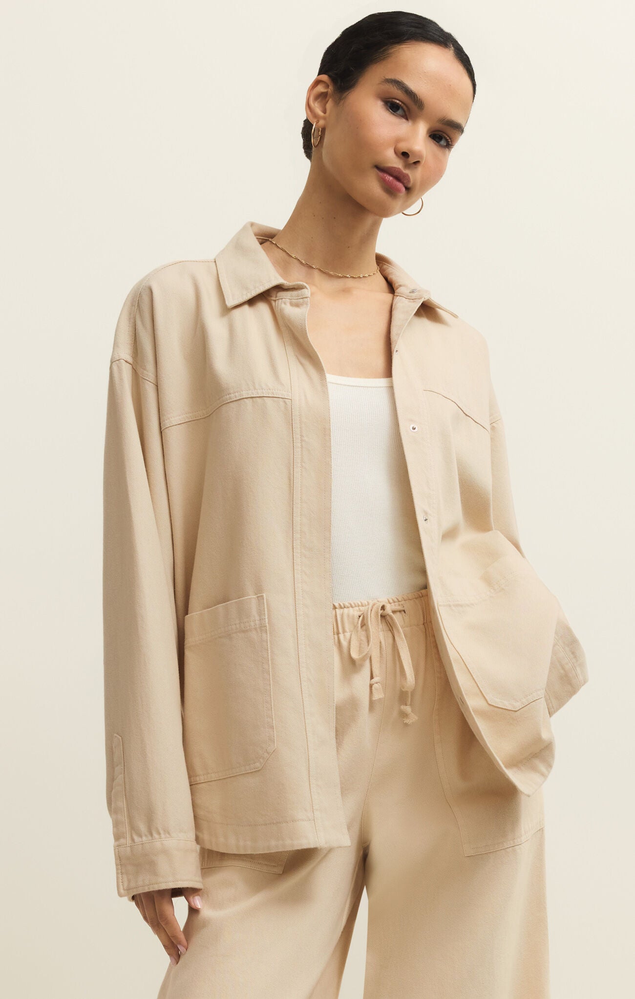 Z Supply Bay Breeze Jacket - Parchment